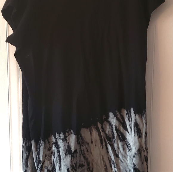 Torrid LOVESICK DOLMAN LACE-UP DRESS - COTTON TIE-DYE BLACK NWOT - Picture 4 of 10